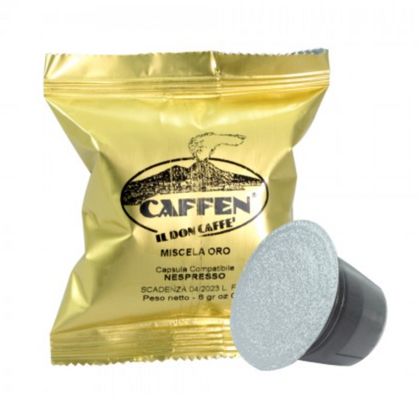 Caffen GOLD 混合咖啡膠囊 x 50粒 與Nespresso® 咖啡機兼容 blend coffee in capsule compatible with Nespresso® machines