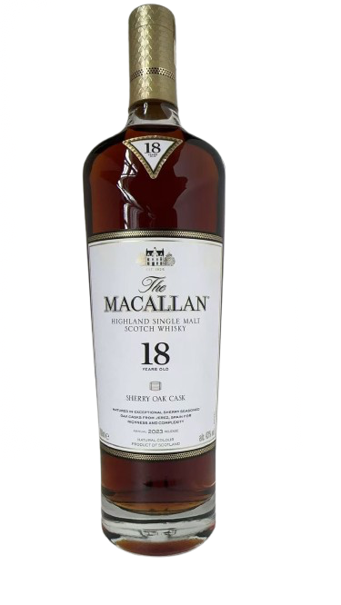Macallan 18 Years Old Sherry Oak 麥卡倫18年雪梨單一桶 2023 release Japan 日本版