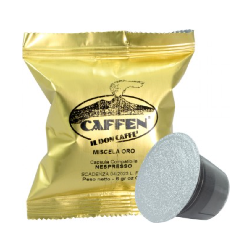 Caffen GOLD 混合咖啡膠囊 x 50粒 與Nespresso® 咖啡機兼容 blend coffee in capsule compatible with Nespresso® machines